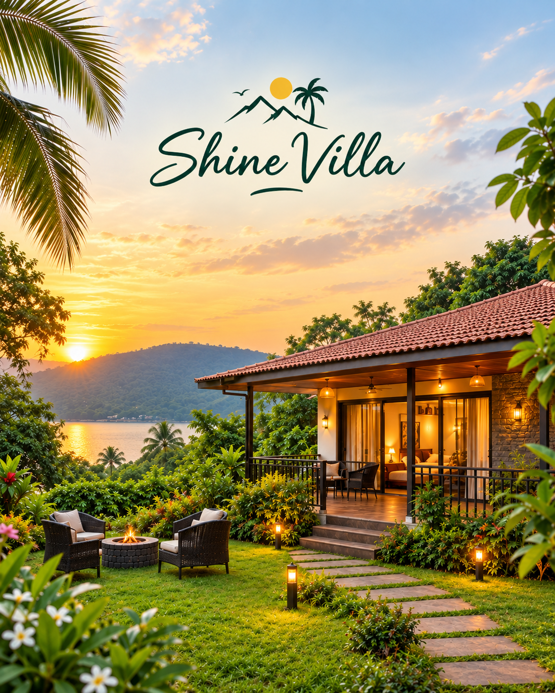 Shine Villa image with villa and nature background